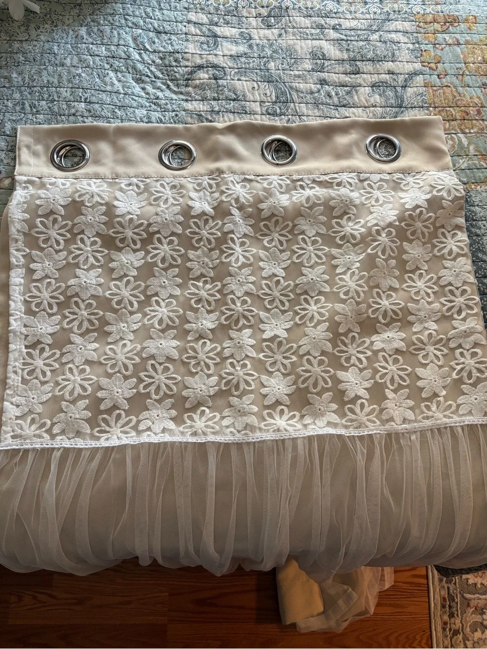 BLACKOUT Premium Collection Grommet Curtain Panel - White Trim